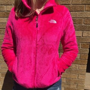 North Face Pink Osito Sherpa Zip Jacket